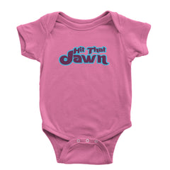Hit That Jawn Philly Baseball graphic on Onesie and Toddler T-Shirt in Raspberry