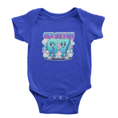 67 Six Seven Meme Kawaii Cloud Infant One-Piece Romper Bodysuit Or Toddler T-shirt Royal Blue