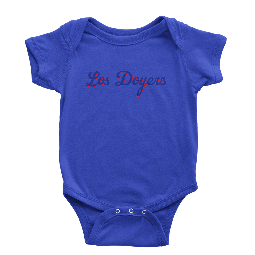 Los Doyers LA Baseball Infant One-Piece Romper Bodysuit Or Toddler T-shirt Royal Blue