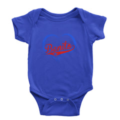 Benito Heart Puerto Rico Infant One-Piece Romper Bodysuit or Toddler T-shirt Royal Blue