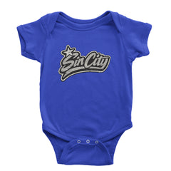 Sin City Vegas Retro Vintage Infant One-Piece Romper Bodysuit Or Toddler T-shirt Royal Blue