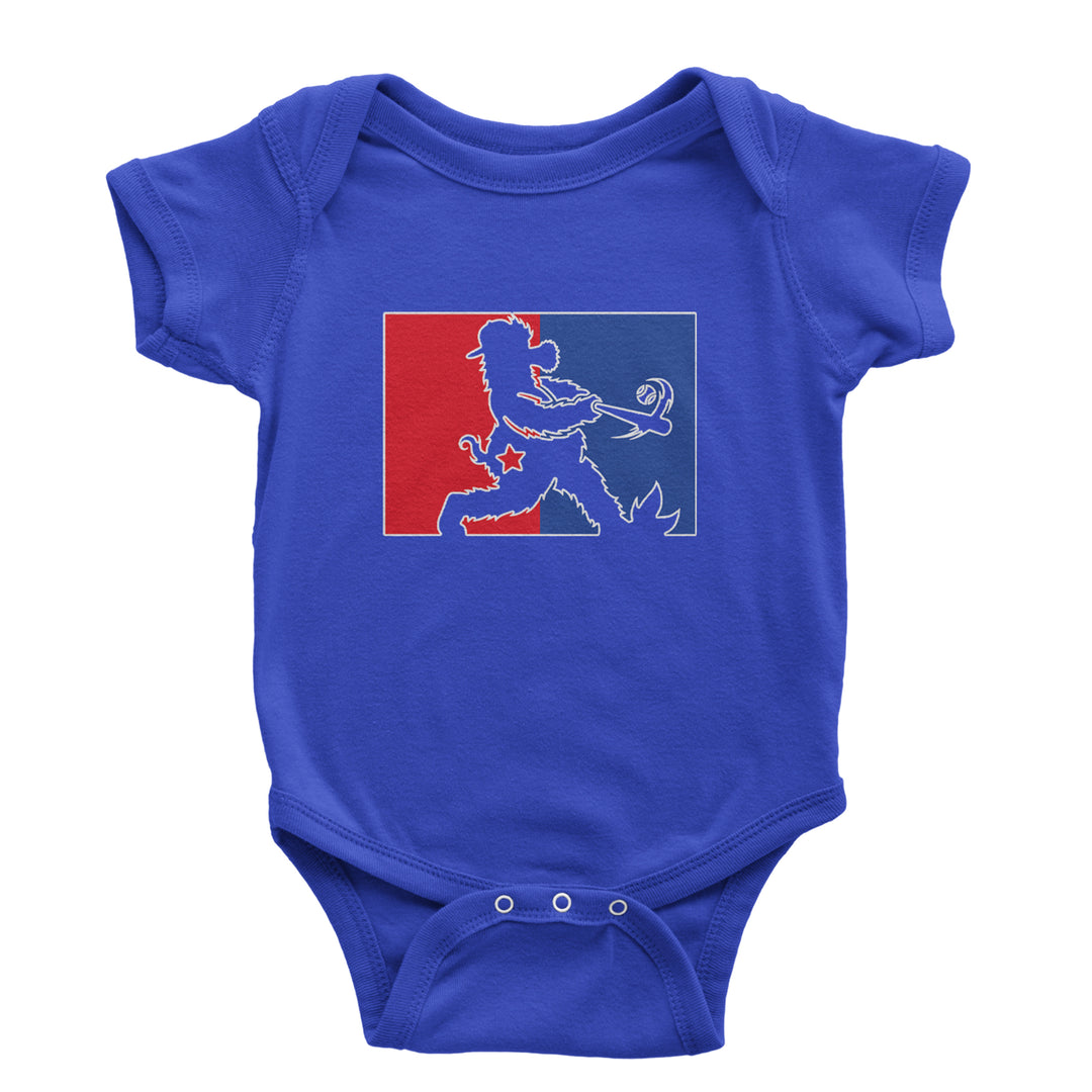 Batter Up Philly Baseball Phan Infant One-Piece Romper Bodysuit Or Toddler T-shirt Royal Blue