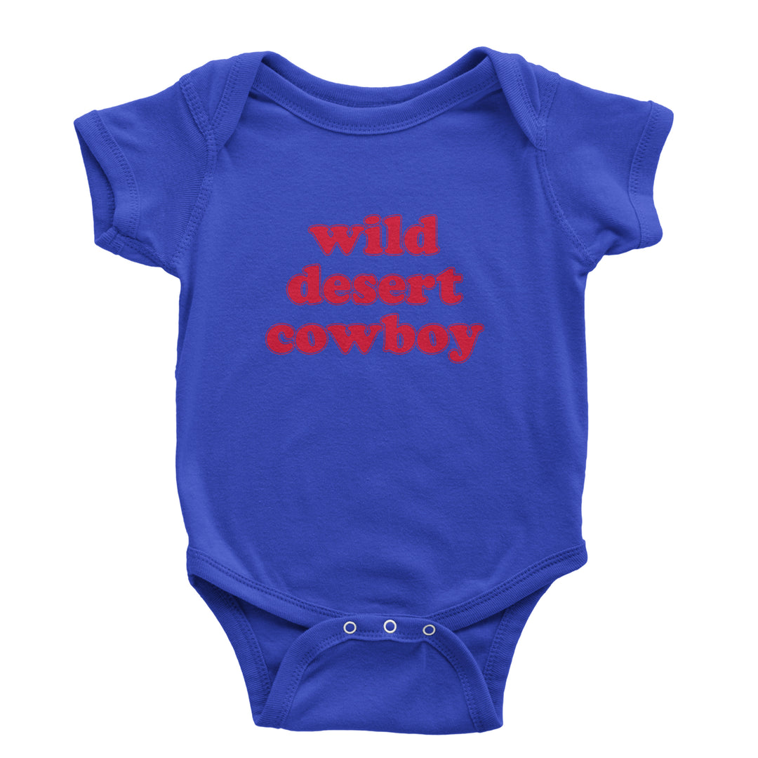 Wild Desert Cowboy Country Infant One-Piece Romper Bodysuit Or Toddler T-shirt Royal Blue