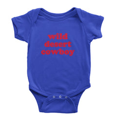 Wild Desert Cowboy Country Infant One-Piece Romper Bodysuit Or Toddler T-shirt Royal Blue