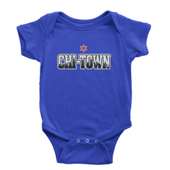 Chicago Chi-Town City Pride Infant One-Piece Romper Bodysuit Or Toddler T-shirt Royal Blue