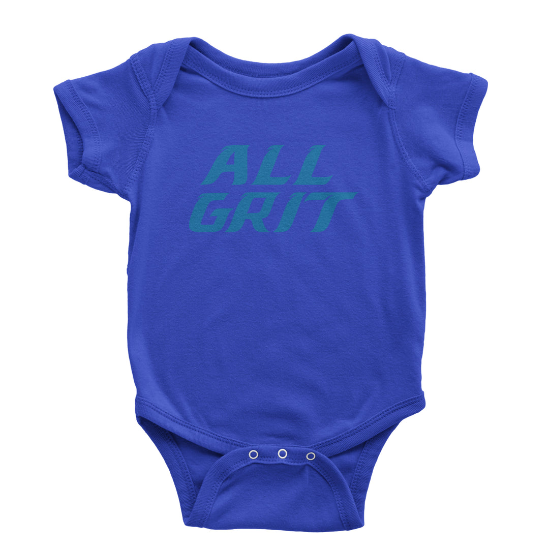 All Grit Detroit Football Infant One-Piece Romper Bodysuit Or Toddler T-shirt Royal Blue