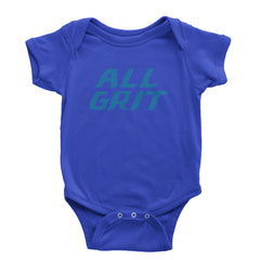 All Grit Detroit Football Infant One-Piece Romper Bodysuit Or Toddler T-shirt Royal Blue