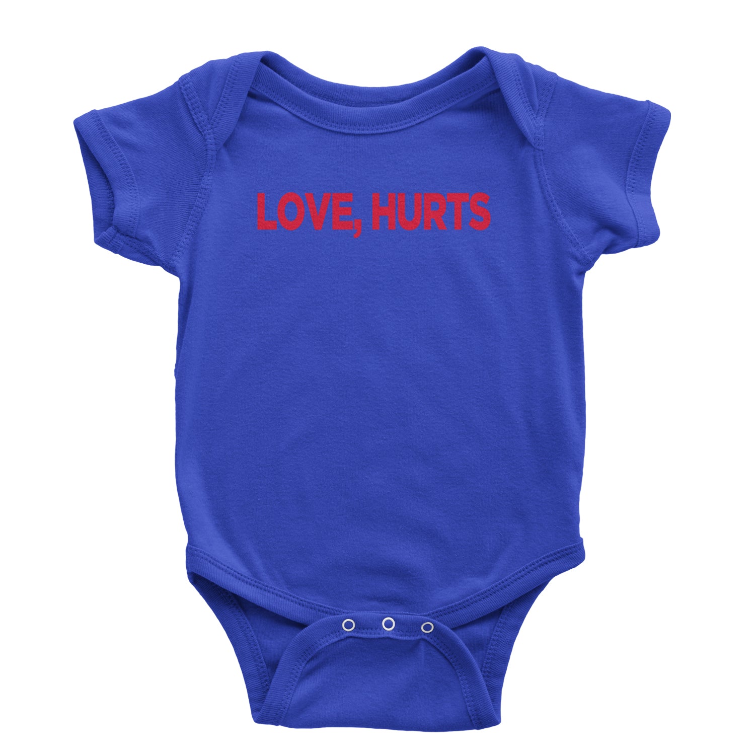 Love Hurts Infant One-Piece Romper Bodysuit Or Toddler T-shirt Royal Blue