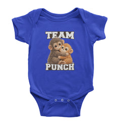 Team Punch Panchi-kun Monkey Infant One-Piece Romper Bodysuit Or Toddler T-shirt Royal Blue