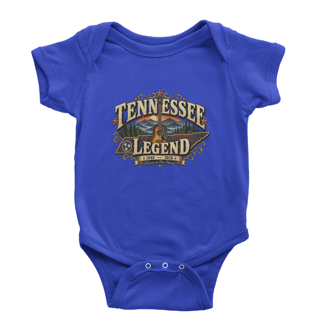 Tennessee Legend Country Music Dolly Infant One-Piece Romper Bodysuit Or Toddler T-shirt Royal Blue