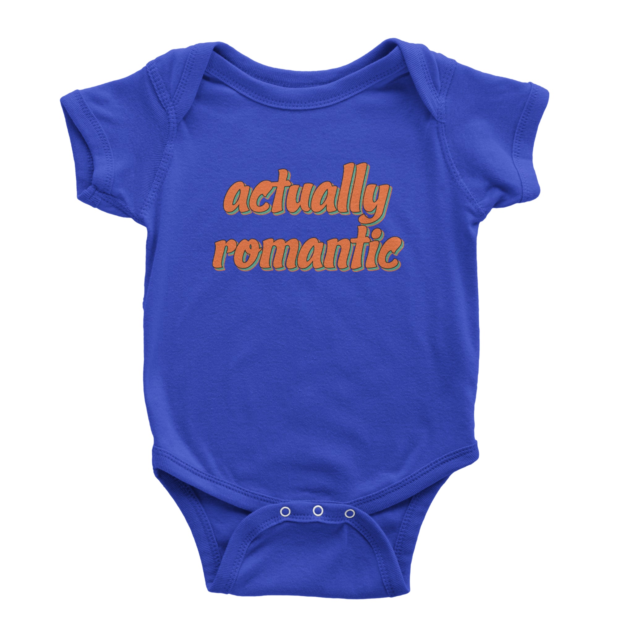 Actually Romantic Infant One-Piece Romper Bodysuit Or Toddler T-shirt Royal Blue