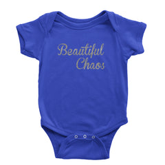 Beautiful Chaos Glitter Music Festival Infant One-Piece Romper Bodysuit Or Toddler T-shirt Royal Blue