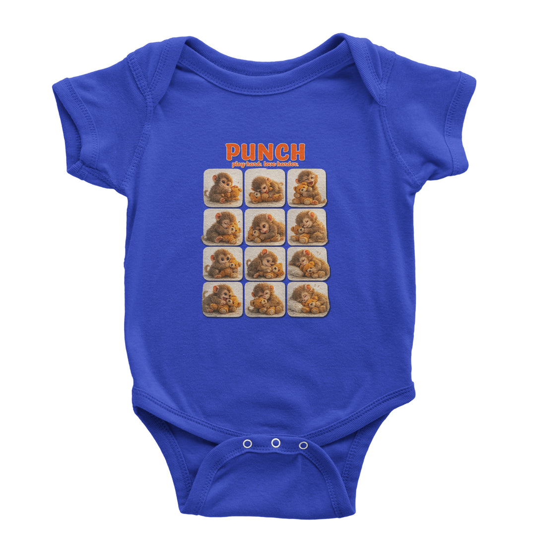 Punch Play Hard Love Harder Infant One-Piece Romper Bodysuit Or Toddler T-shirt Royal Blue