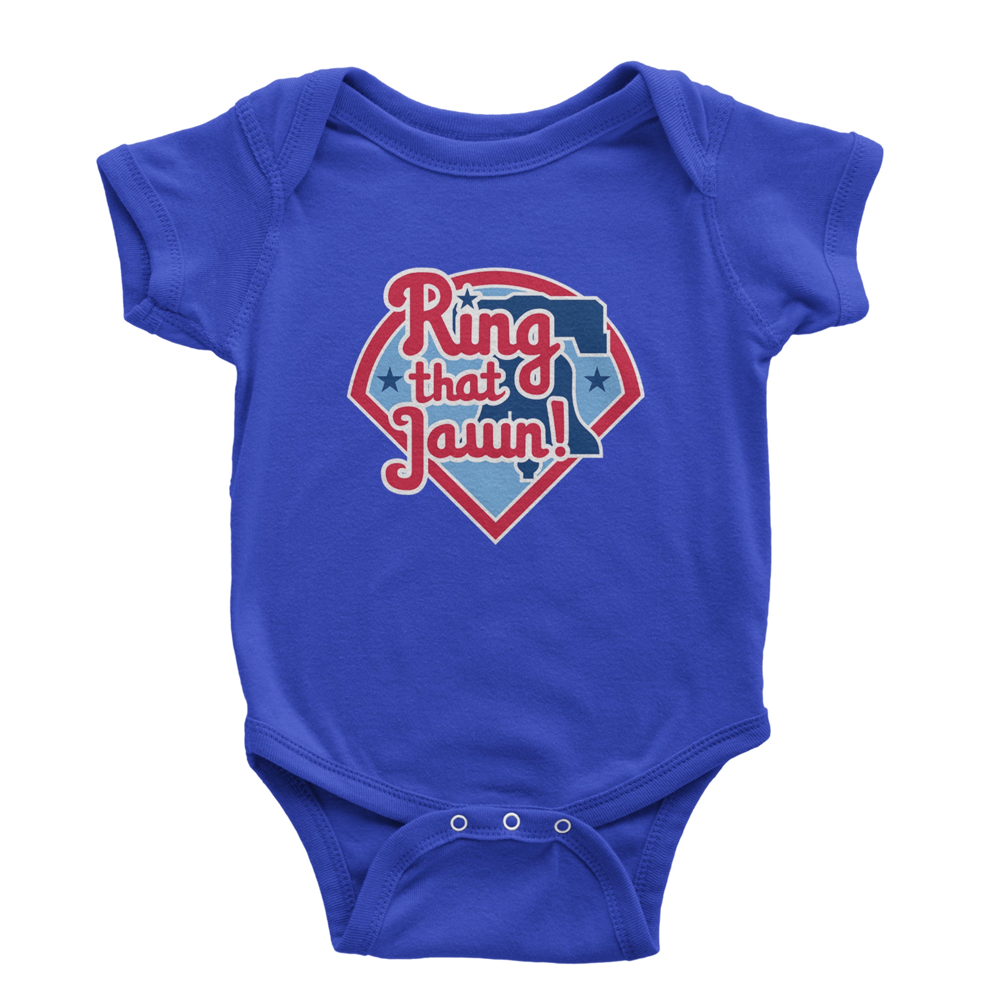 Ring That Jawn Philly Baseball Infant One-Piece Romper Bodysuit Or Toddler T-shirt Royal Blue