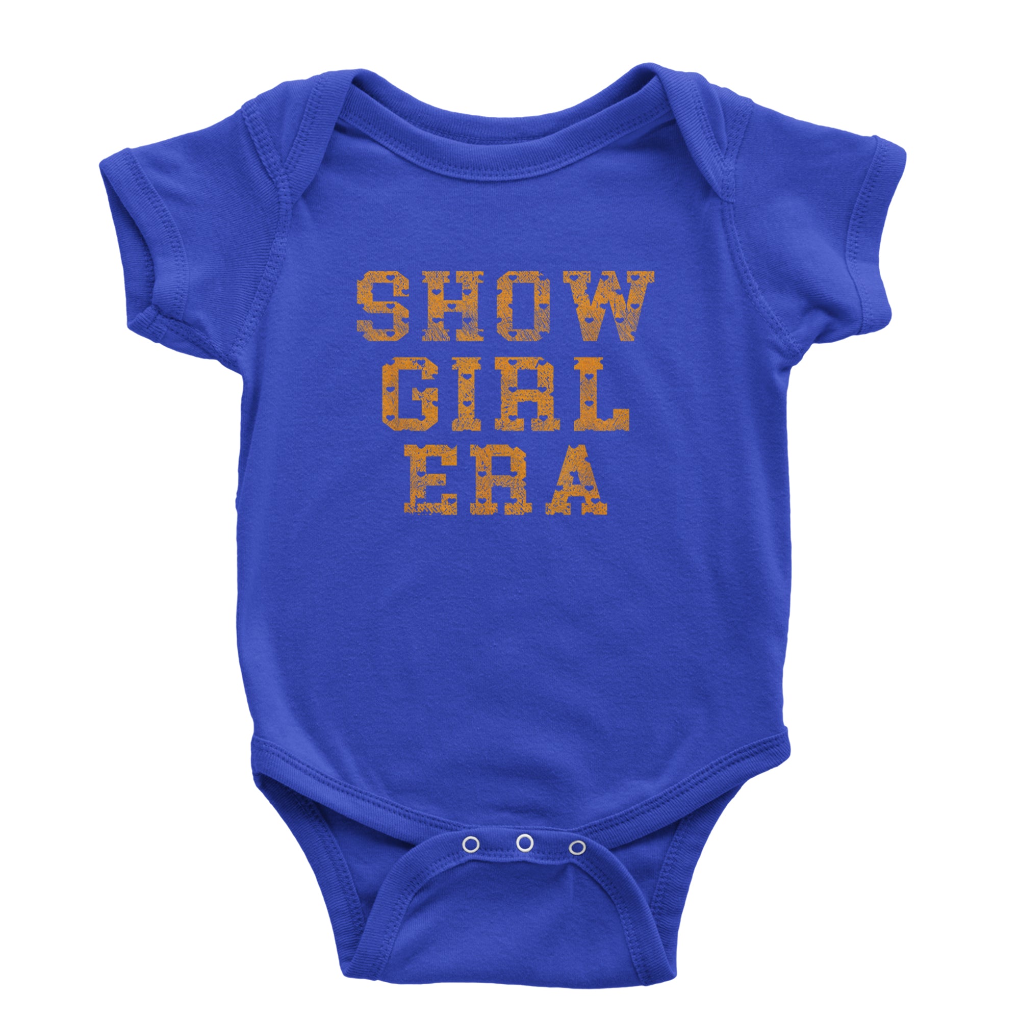 Vintage Showgirl Era Heart Infant One-Piece Romper Bodysuit Or Toddler T-shirt Royal Blue