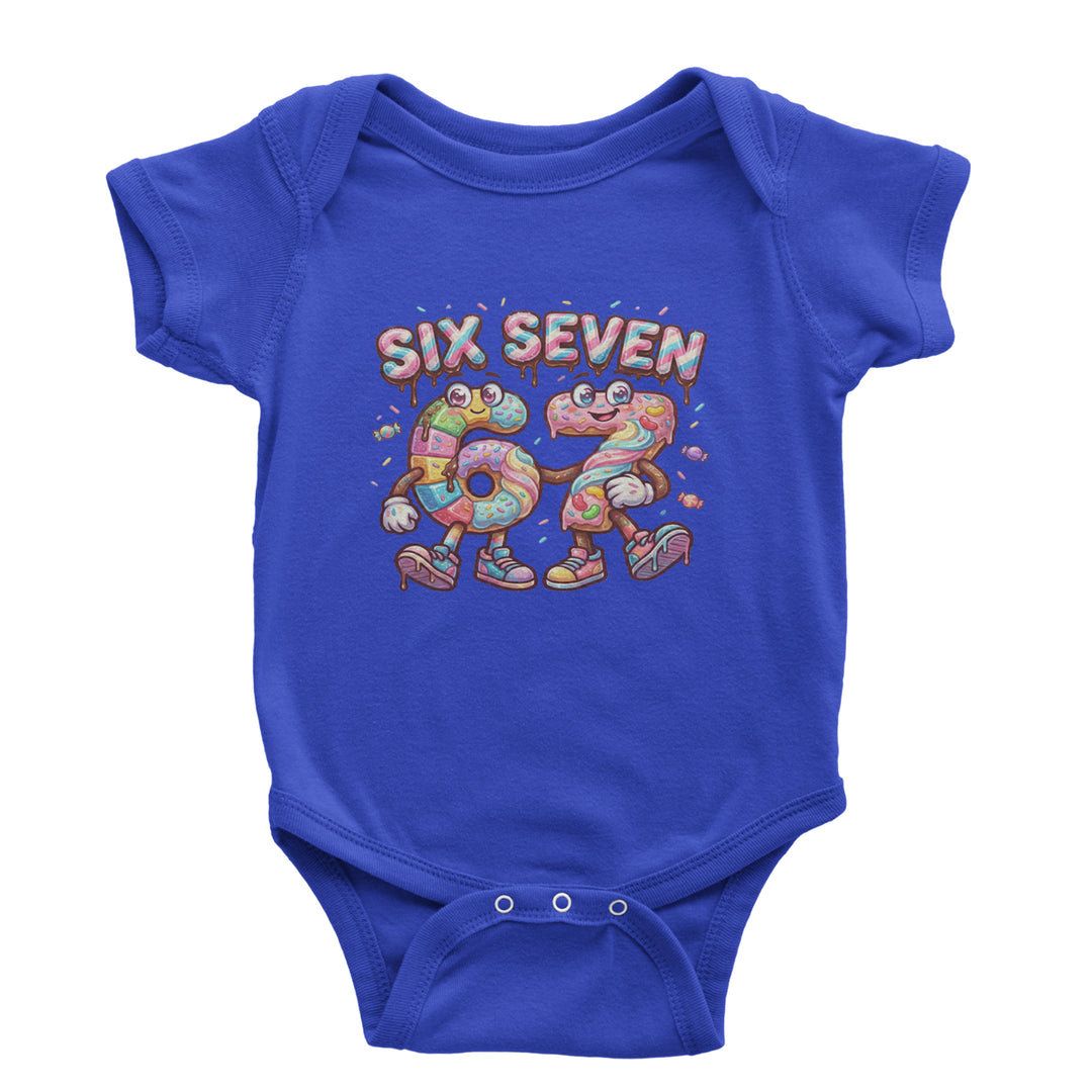 67 Candy Swirl Meme Infant One-Piece Romper Bodysuit Or Toddler T-shirt Royal Blue