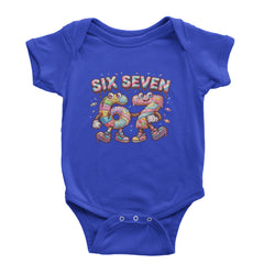 67 Candy Swirl Meme Infant One-Piece Romper Bodysuit Or Toddler T-shirt Royal Blue