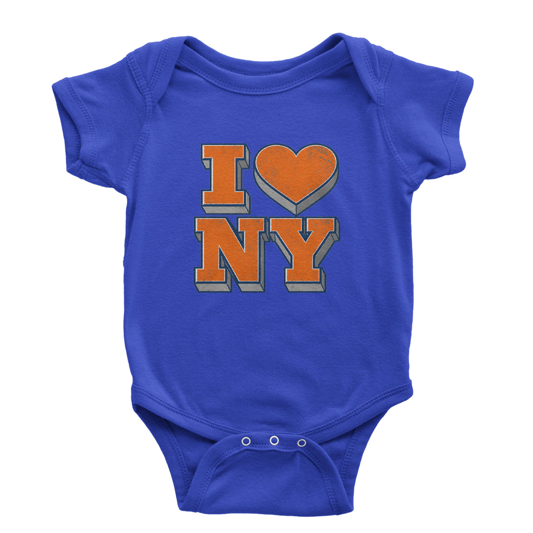 New York City Pride Heart Infant One-Piece Romper Bodysuit Or Toddler T-shirt Royal Blue