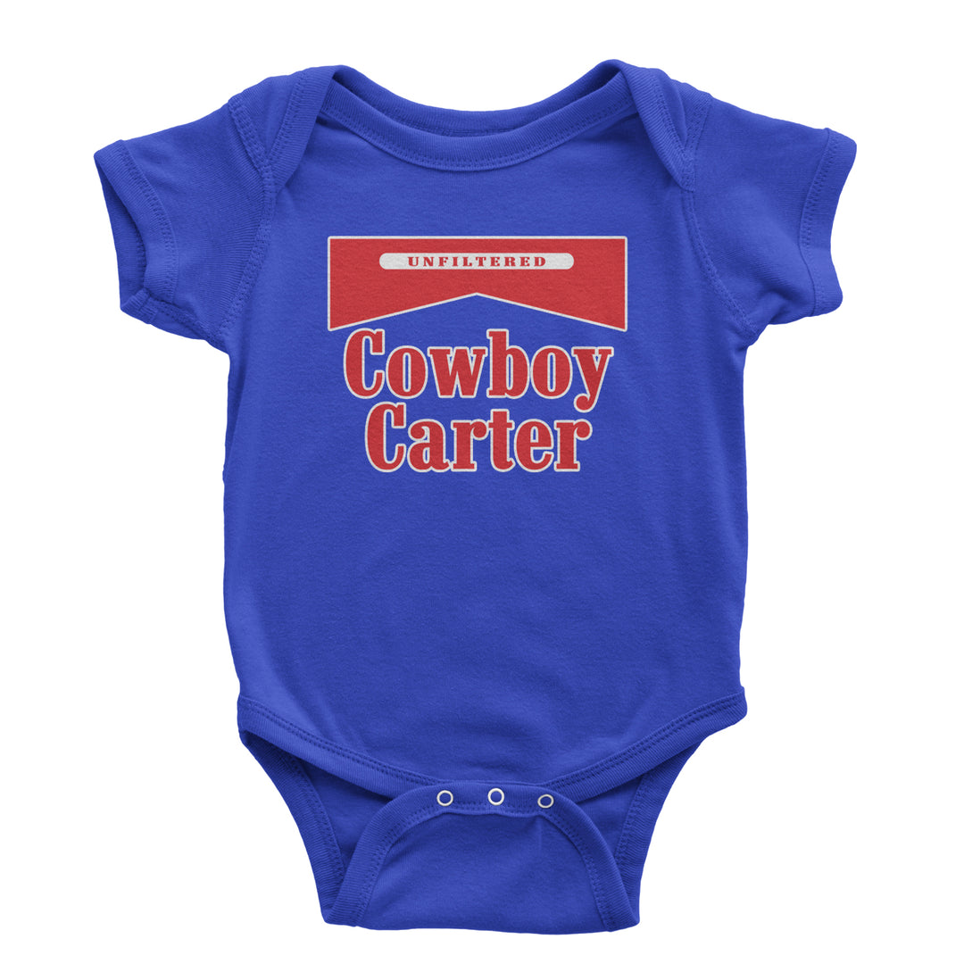 Cowboy Karter Country Act Two Infant One-Piece Romper Bodysuit Or Toddler T-shirt Royal Blue