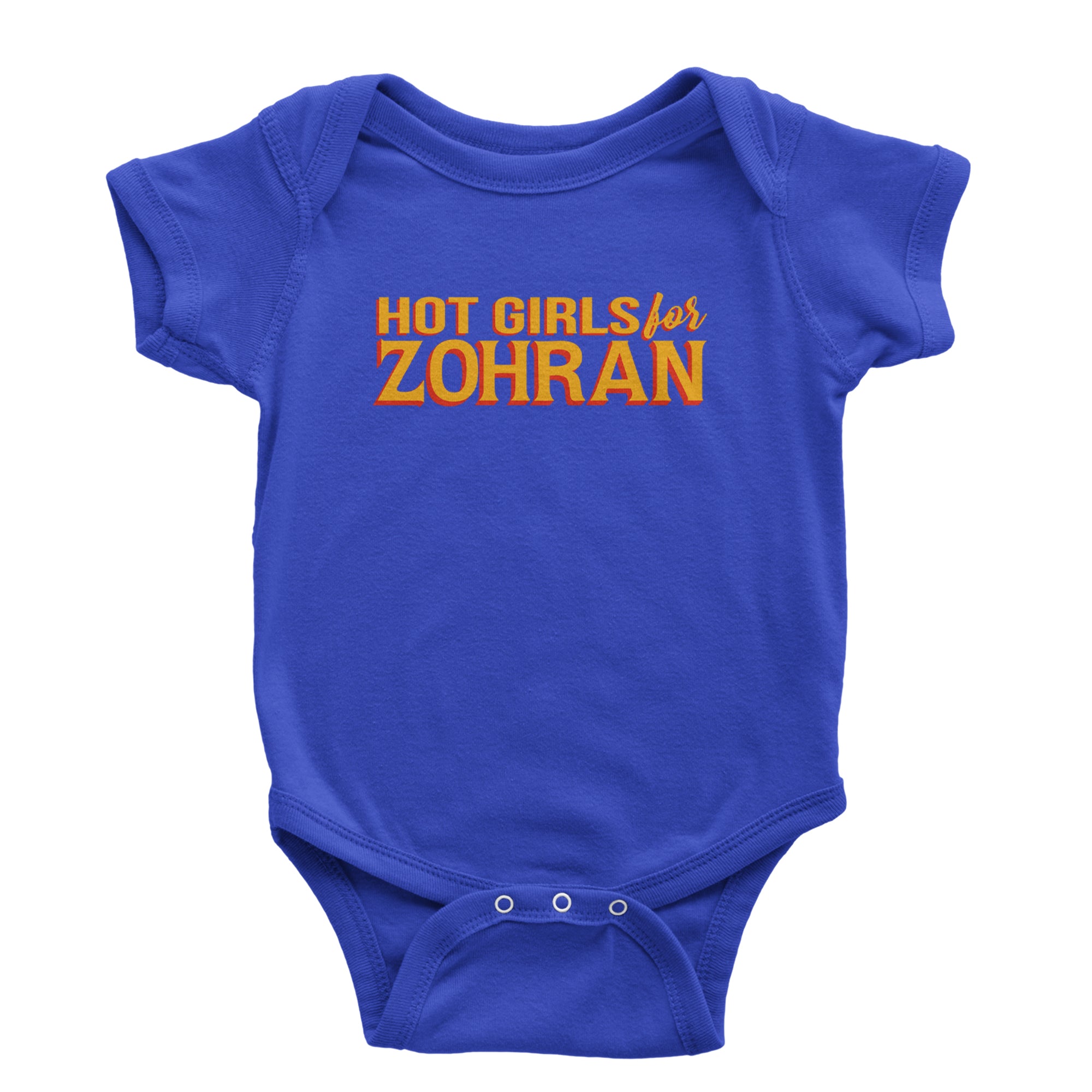 Hot Girls for Zohran Meme Infant One-Piece Romper Bodysuit Or Toddler T-shirt Royal Blue