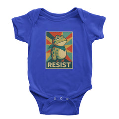 Resist Portland Protest Frog Infant One-Piece Romper Bodysuit Or Toddler T-shirt Royal Blue
