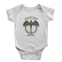 Fourth Wing Dragon Rider Vintage Basgiath War College Infant One-Piece Romper Bodysuit Or Toddler T-shirt White