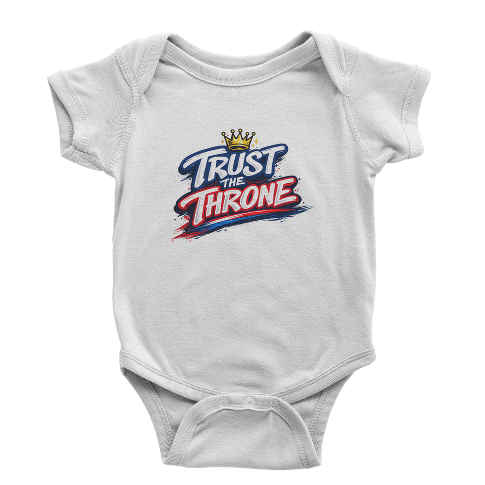 Trust The Throne Crown Philly Hoops Infant One-Piece Romper Bodysuit Or Toddler T-shirt White