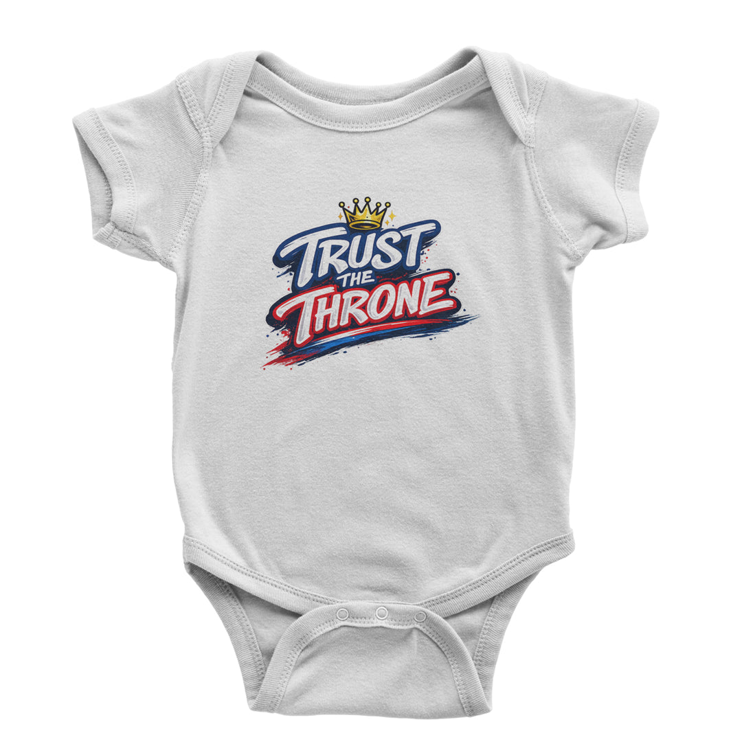 Trust The Throne Crown Philly Hoops Infant One-Piece Romper Bodysuit Or Toddler T-shirt White