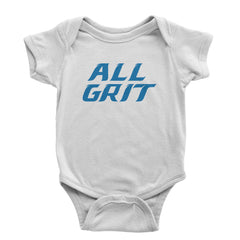 All Grit Detroit Football Infant One-Piece Romper Bodysuit Or Toddler T-shirt White