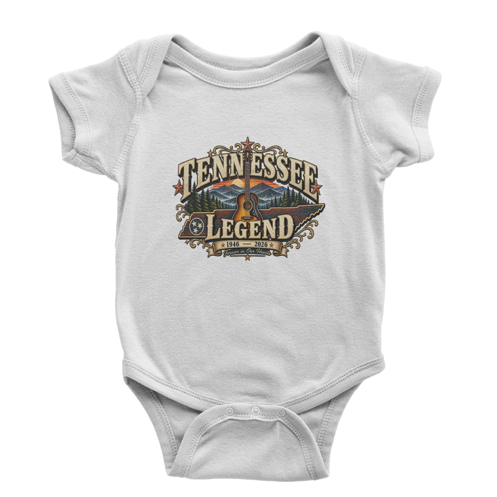 Tennessee Legend Country Music Dolly Infant One-Piece Romper Bodysuit Or Toddler T-shirt White
