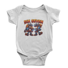 67 Lava Lightning Six Seven Meme Infant One-Piece Romper Bodysuit Or Toddler T-shirt White