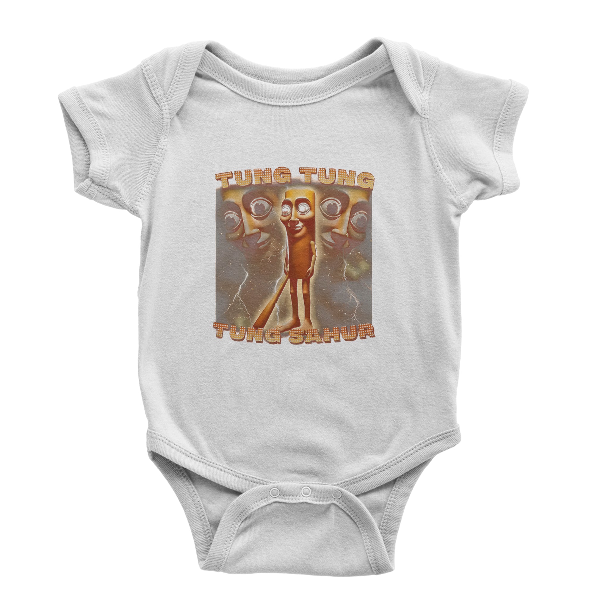 Tung Tung Tung Sahur Enforcer Infant One-Piece Romper Bodysuit Or Toddler T-shirt Black