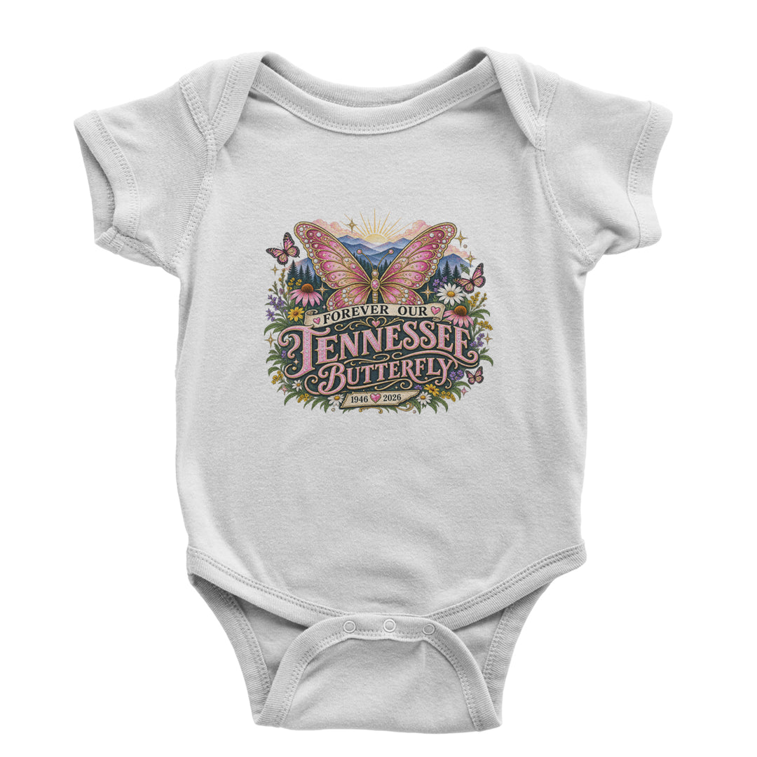 Forever Our Tennessee Butterfly Dolly Infant One-Piece Romper Bodysuit Or Toddler T-shirt White