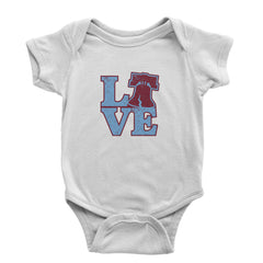 Love Philly Liberty Bell Infant One-Piece Romper Bodysuit Or Toddler T-shirt White