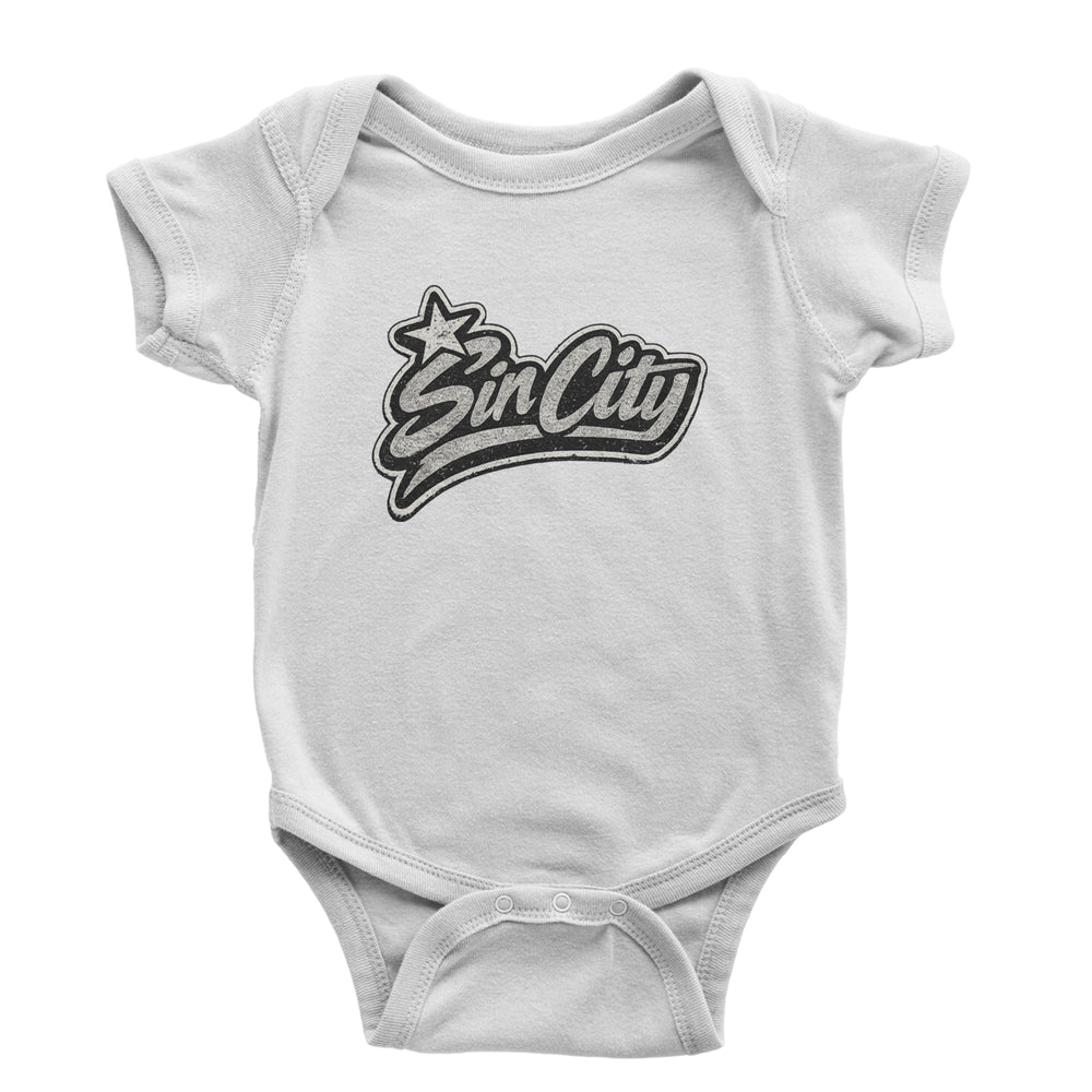 Sin City Vegas Retro Vintage Infant One-Piece Romper Bodysuit Or Toddler T-shirt White