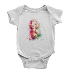 Mrs. Monroe Watercolors Bombshell Infant One-Piece Romper Bodysuit Or Toddler T-shirt White