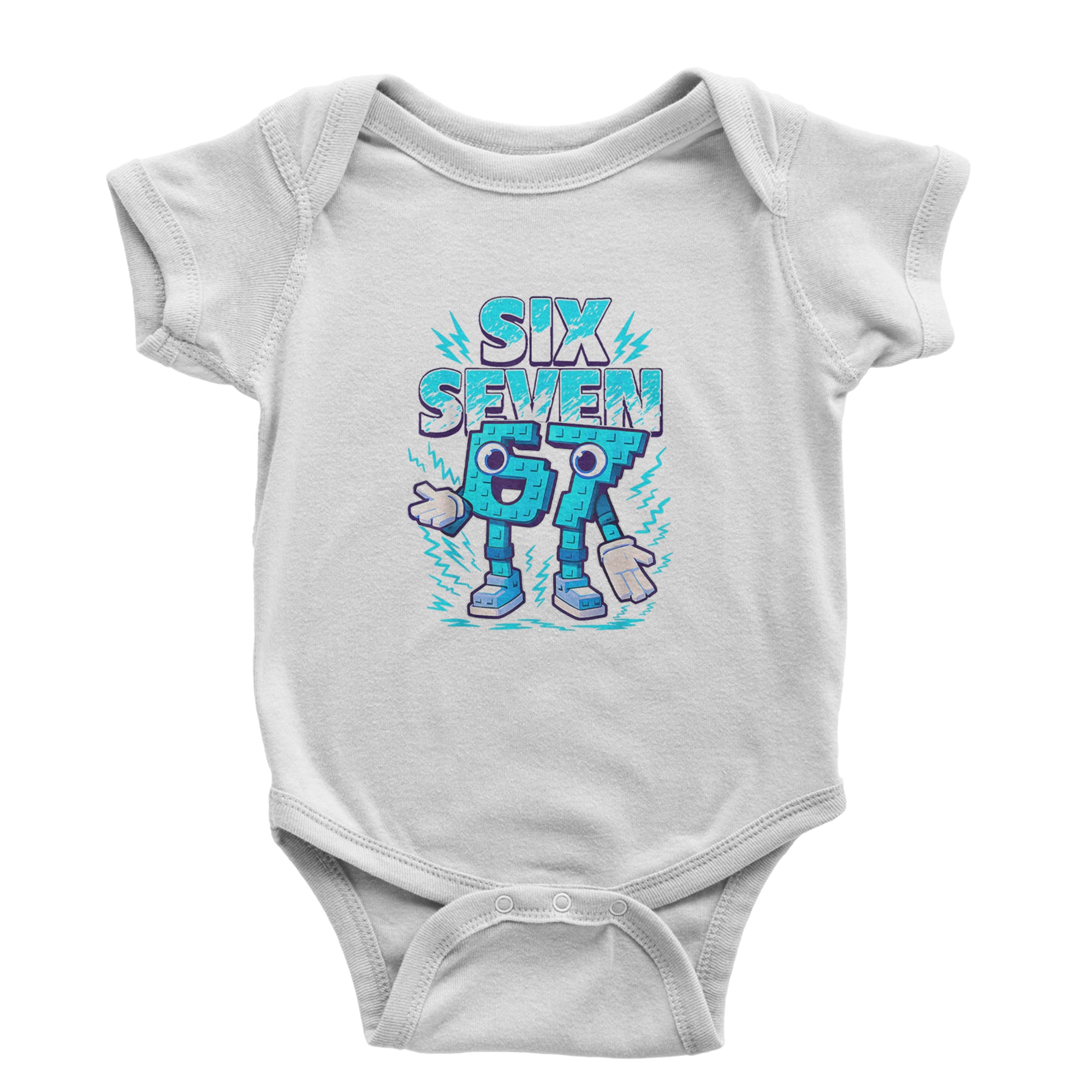 67 Brainrot Meme Slang Infant One-Piece Romper Bodysuit Or Toddler T-shirt Black