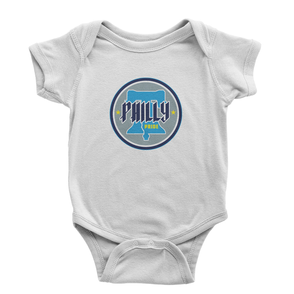 Philly Pride Liberty Bell Infant One-Piece Romper Bodysuit Or Toddler T-shirt White