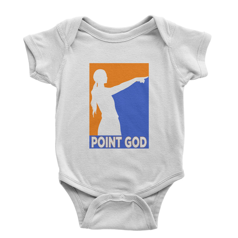 Point God Cunningham Basketball Pointing Meme  Infant One-Piece Romper Bodysuit Or Toddler T-shirt White