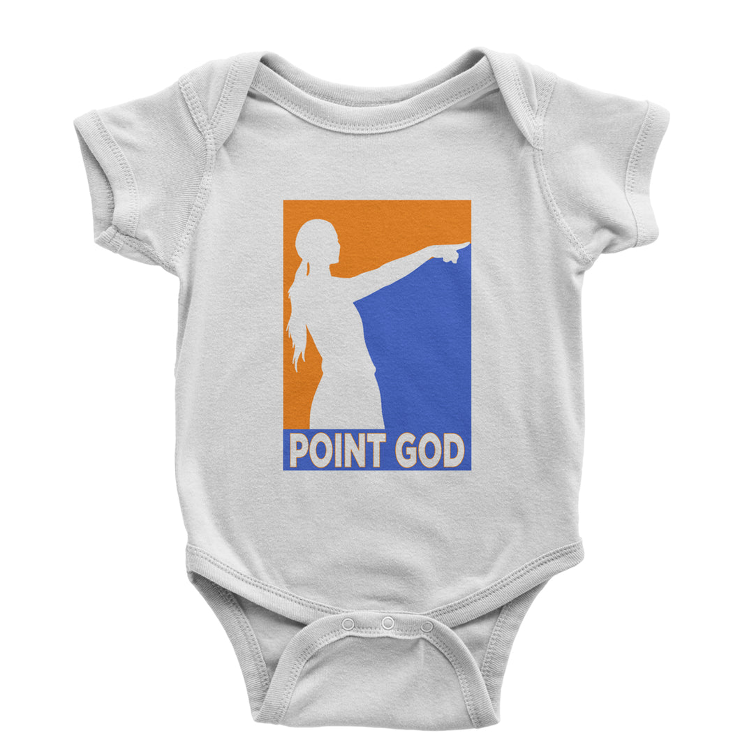 Point God Cunningham Basketball Pointing Meme  Infant One-Piece Romper Bodysuit Or Toddler T-shirt White