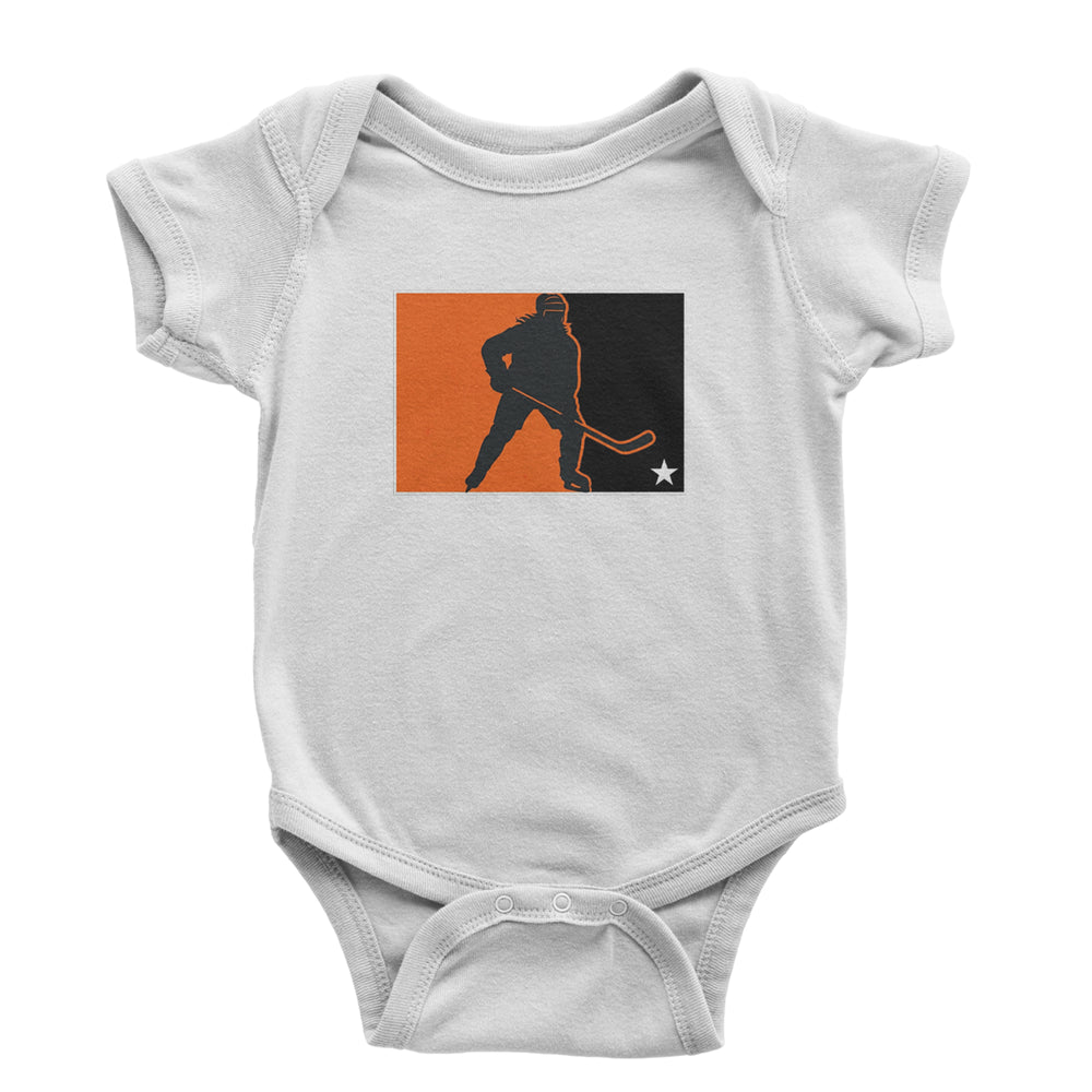 Hockey Enforcer Retro Vintage Infant One-Piece Romper Bodysuit Or Toddler T-shirt White