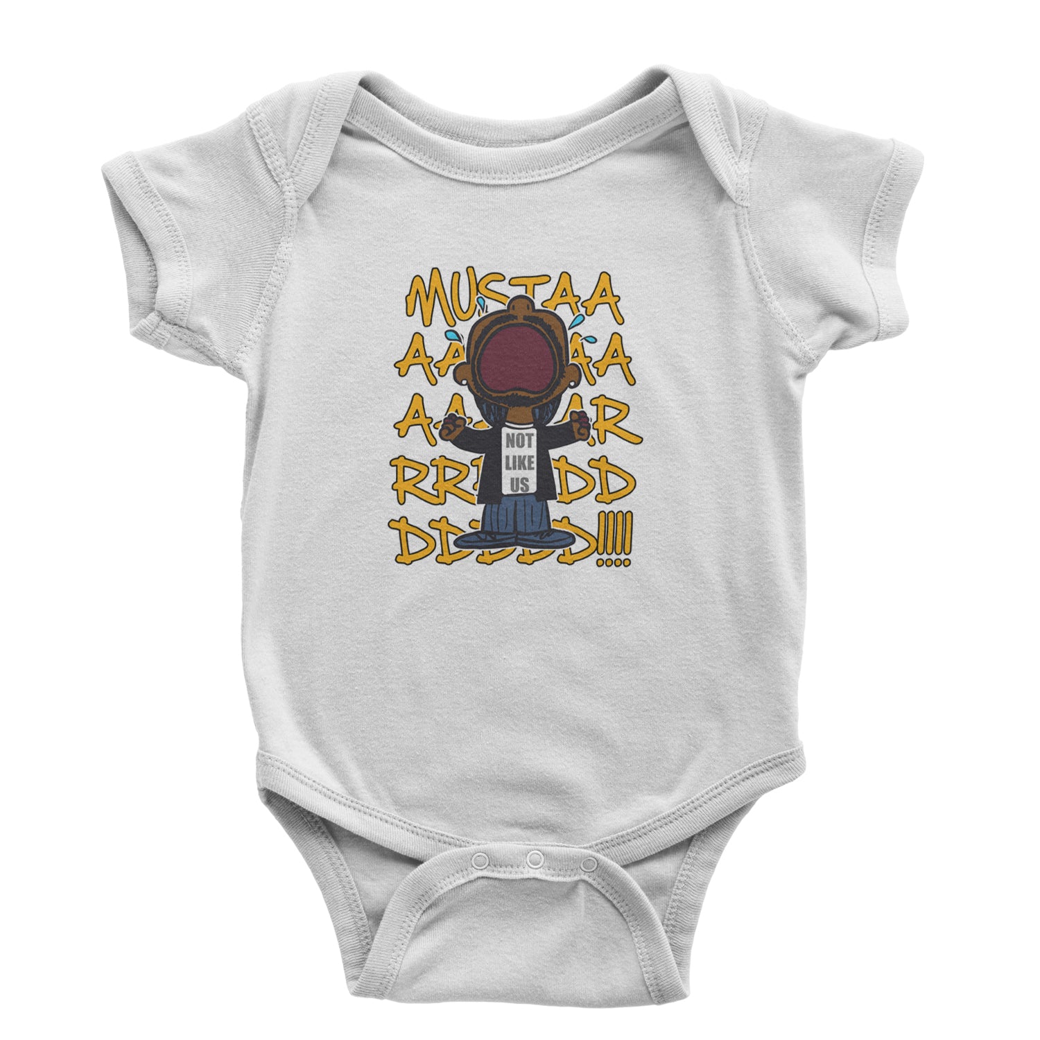 MUSTARD! Not Like Us Tv Off Infant One-Piece Romper Bodysuit Or Toddler T-shirt White