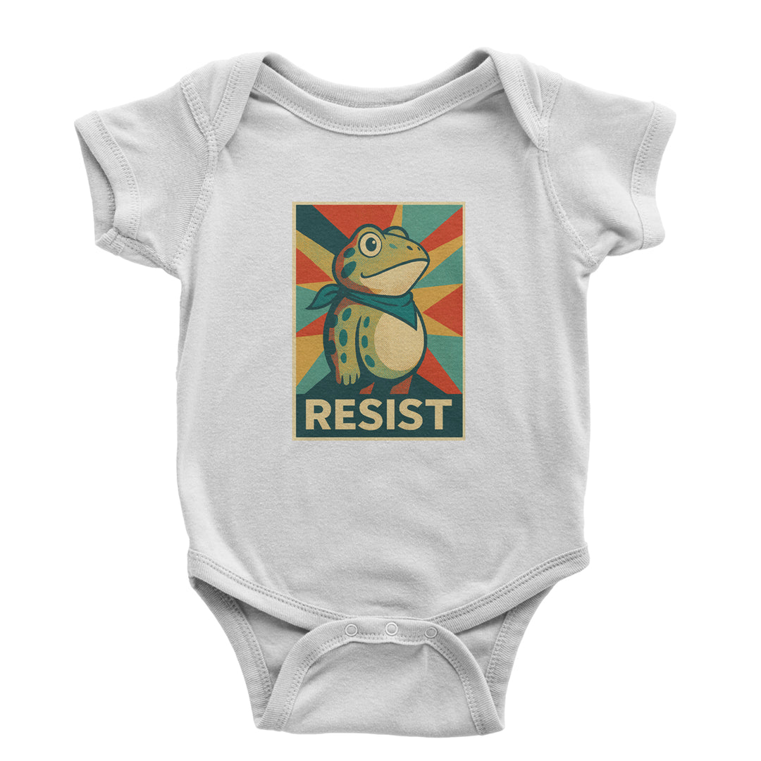 Resist Portland Protest Frog Infant One-Piece Romper Bodysuit Or Toddler T-shirt White