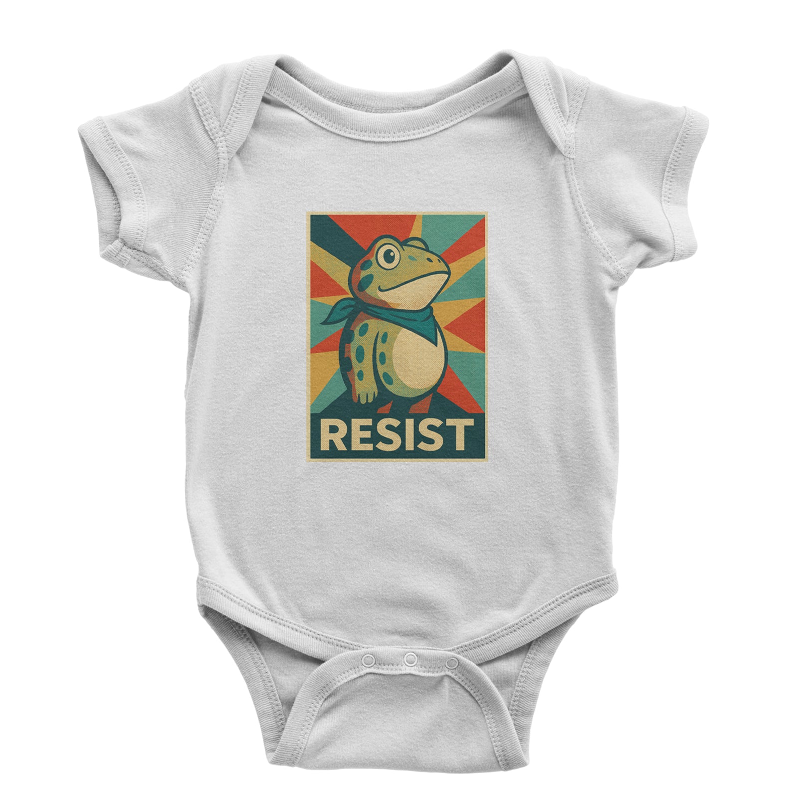 Resist Portland Protest Frog Infant One-Piece Romper Bodysuit Or Toddler T-shirt Black