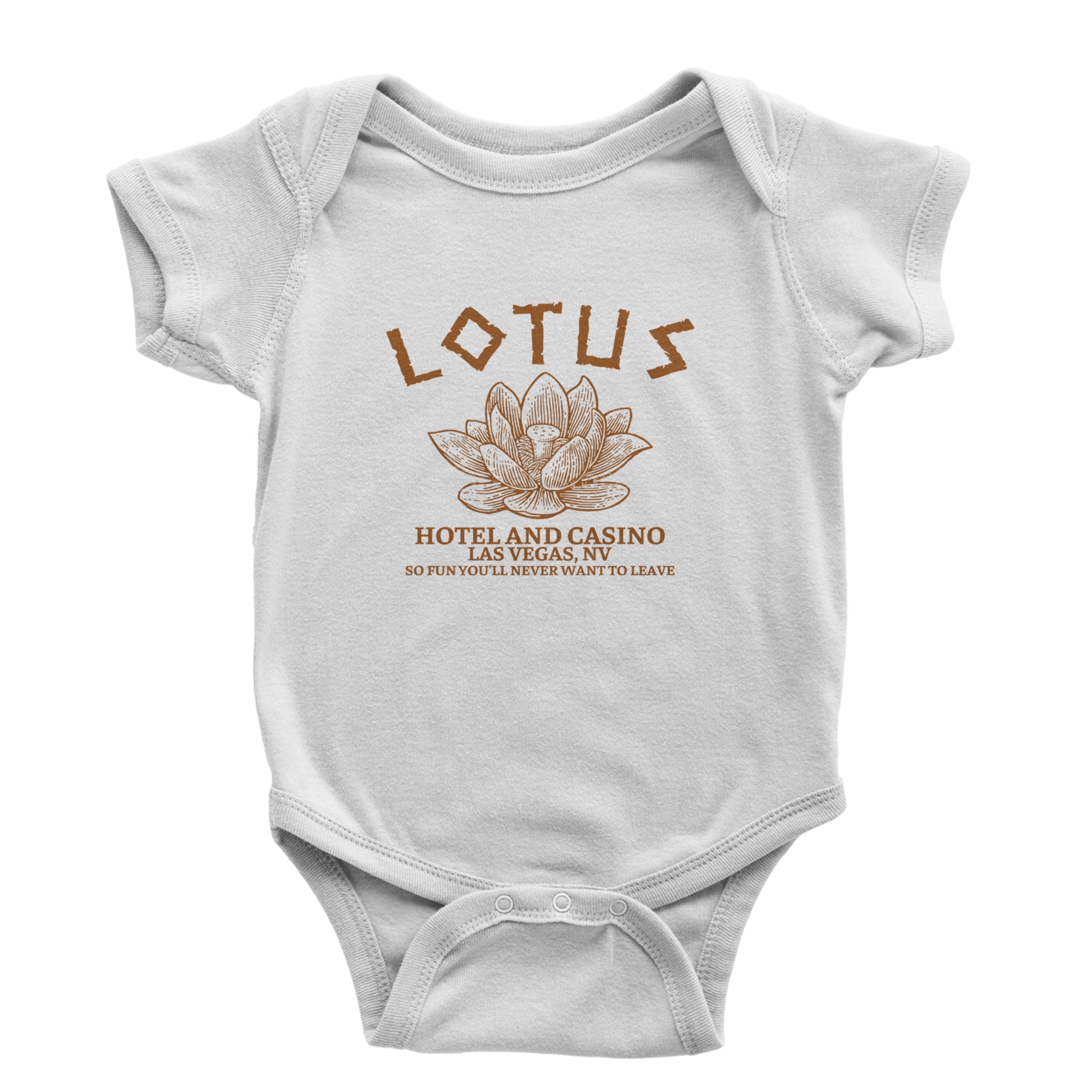 Lotus Hotel and Casino Infant One-Piece Romper Bodysuit or Toddler T-shirt White