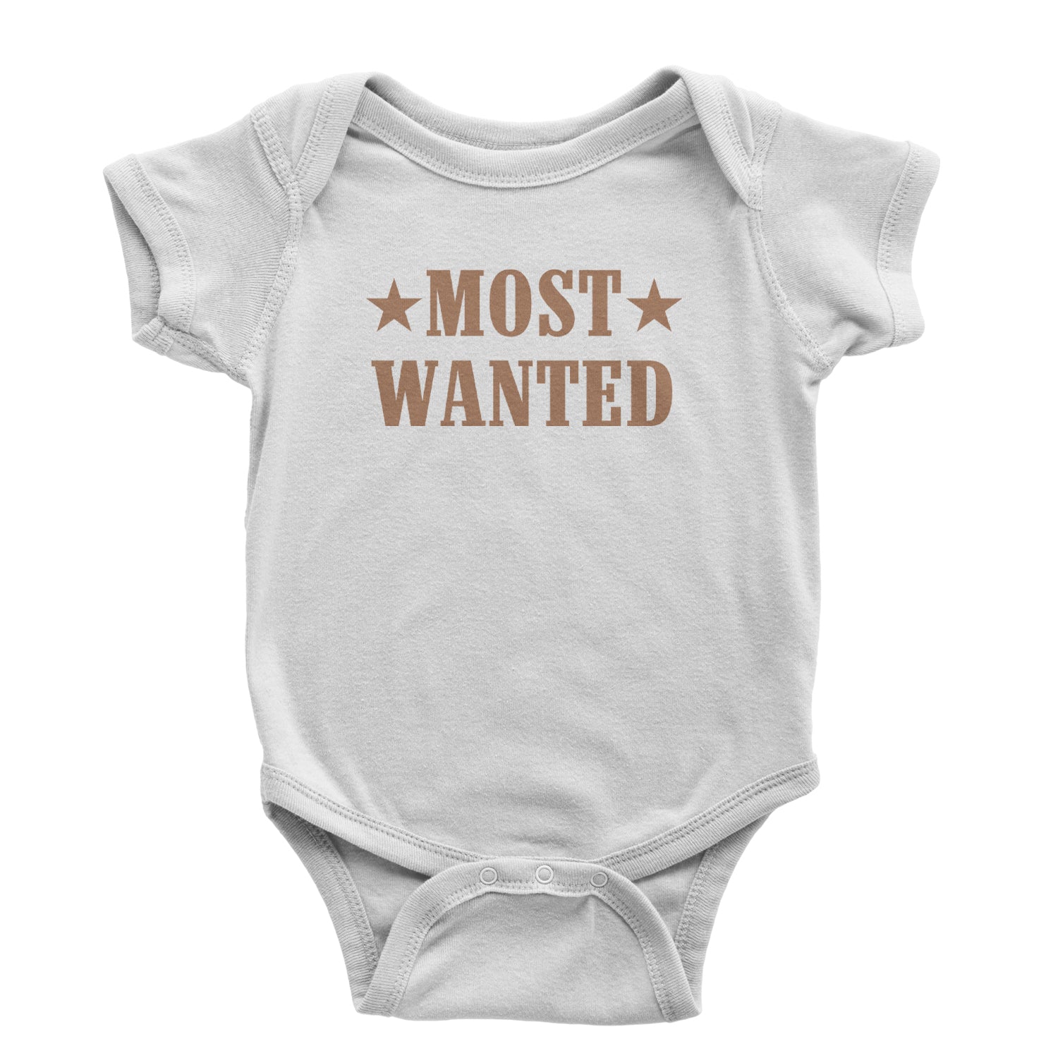 Most Wanted Cowboy Infant One-Piece Romper Bodysuit Or Toddler T-shirt White