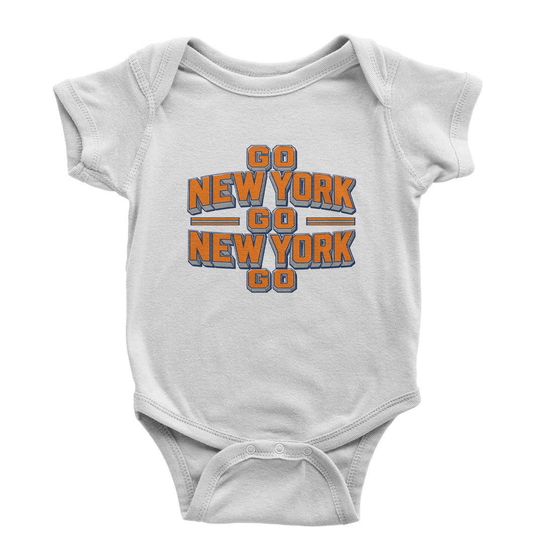 Go New York Go Basketball Infant One-Piece Romper Bodysuit Or Toddler T-shirt White