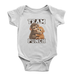 Team Punch Panchi-kun Monkey Infant One-Piece Romper Bodysuit Or Toddler T-shirt White