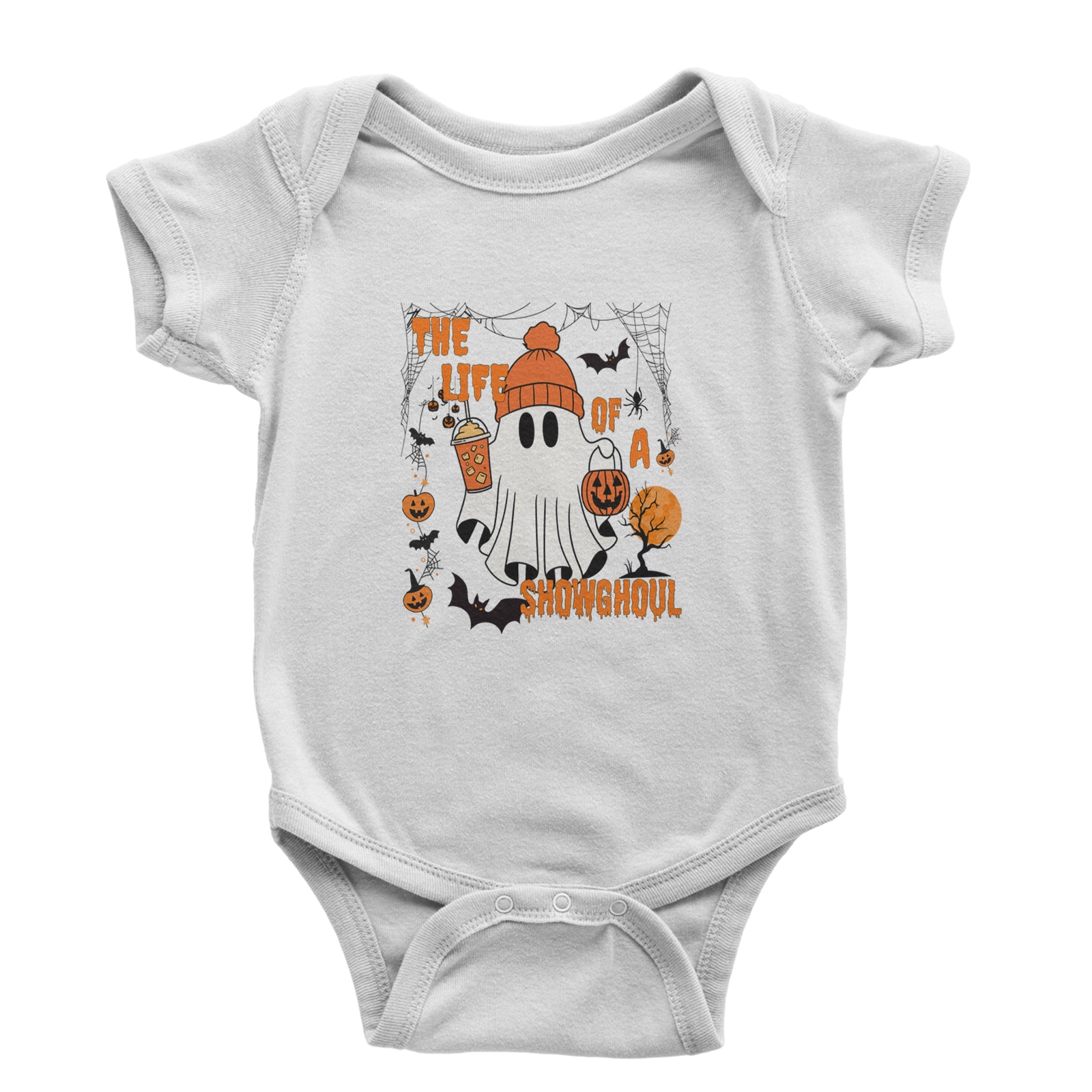 Life of a Showghoul Halloween Showgirl Vibes Infant One-Piece Romper Bodysuit or Toddler T-shirt White