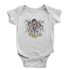 Golden Chain Thug Life Girls Infant One-Piece Romper Bodysuit Or Toddler T-shirt White